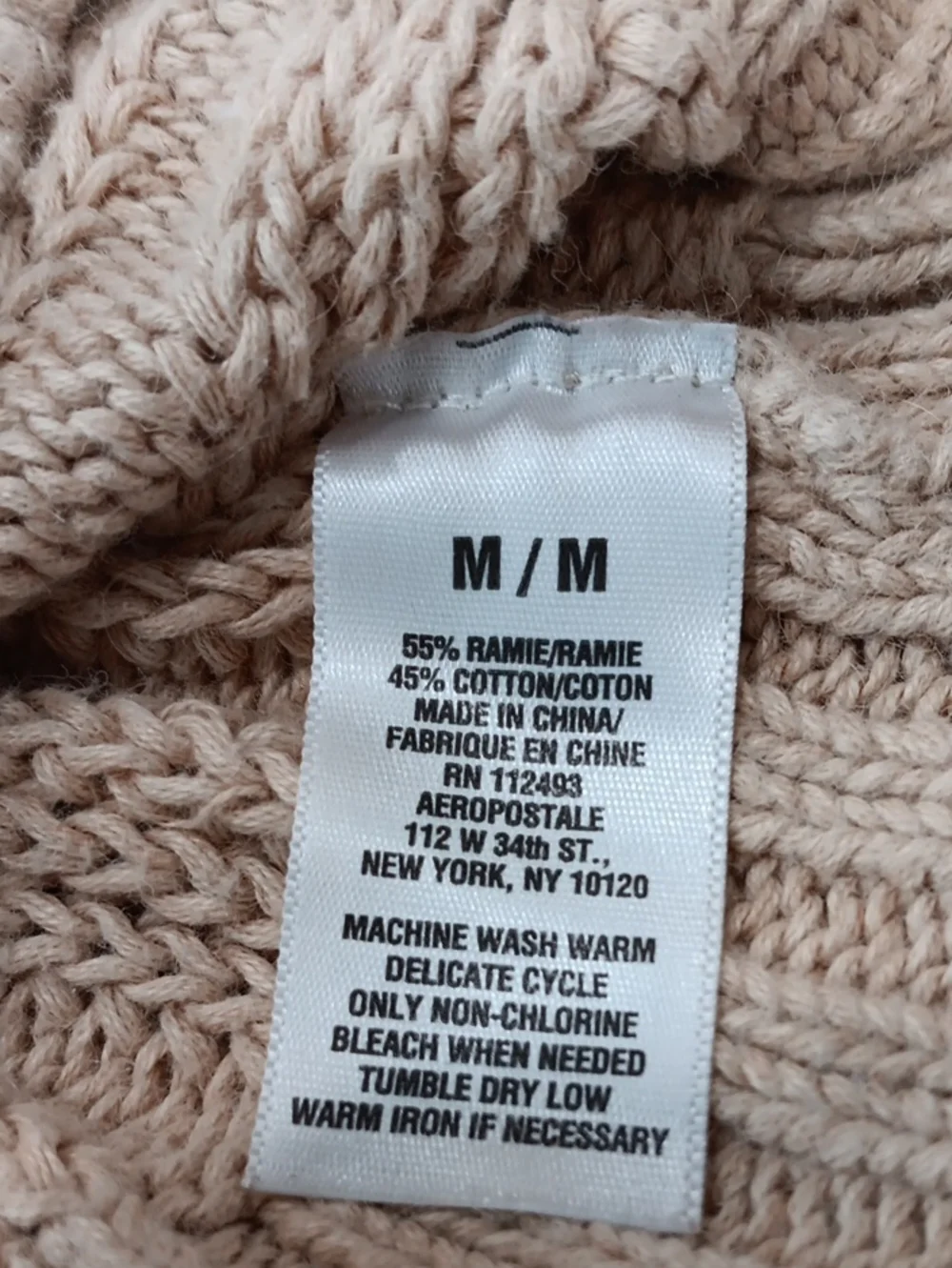 Aeropostale Cream Knit Button-Front Kids Cardigan